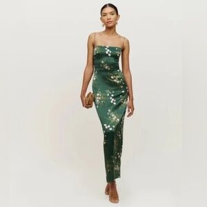 Reformation Frankie Silk Dress